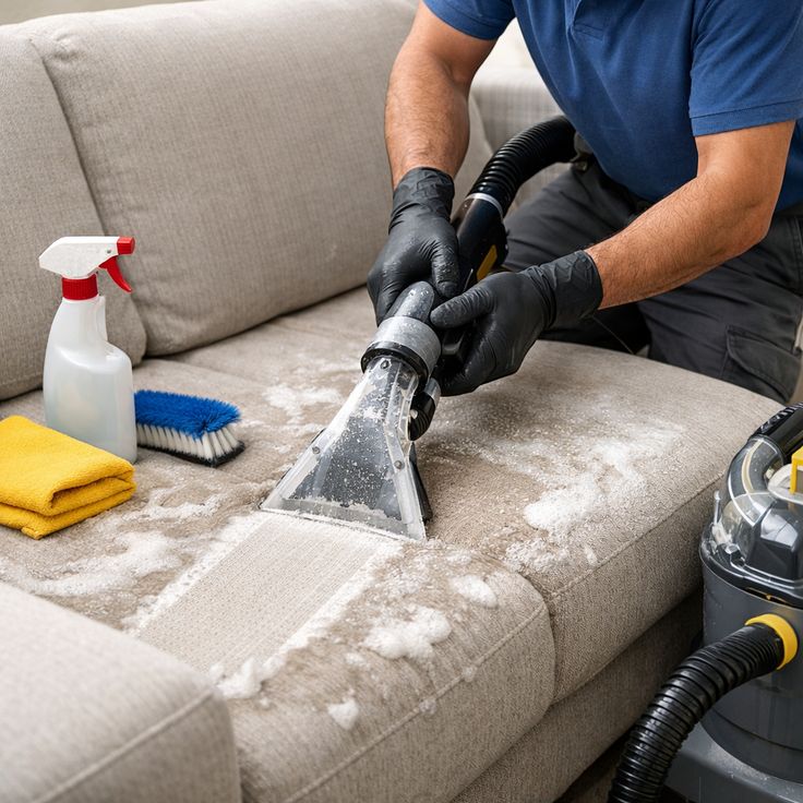 Sofa and upholstery cleaning service